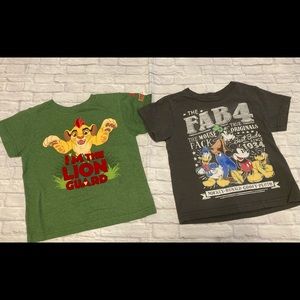 2 Disney Little Boy T-Shirts